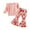 Light Pink, variant on Toddler Baby Girl Clothes Smocked Girls Long Sleeve Tops Shirt Floral Print Bell Bottoms Pants Outfits 2 Piece Outfit for 6-12 Months