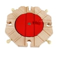 thumbnail image 3 of 1x Wooden Train Track Railway Building Toy Compatible s Toys Gift Turntable, 3 of 7