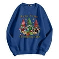 thumbnail image 1 of WILLBEST Chandail à Capuche Mode Femme Imprimé de Noël Col Rond Tendance Manches Longues pour Style Vacances Prévention, 1 of 4