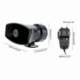 thumbnail image 3 of 20W 5/7 Tone Sound Car for Siren Horn With Mic PA Speaker System, 3 of 17
