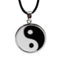 thumbnail image 4 of Joyería de material acero inoxidable Collar colgante Cadena de medallón de material cuero Joyería de moda Negro Hugo Collar Yin Yang, 4 of 4