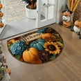 thumbnail image 5 of Horivan Thanksgiving Semicircle Doormat Non Slip Absorbent Waterproof Entrance Carpet for Kitchen Bathroom Floor Decor, 5 of 6