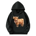 thumbnail image 3 of Sudaderas con capucha para niños y niñas, sudaderas casuales de manga larga, lindas sudaderas de gran tamaño con bolsillo de polar, chaquetas para niñas, 3 of 4