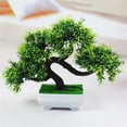thumbnail image 2 of 1 Uds. Planta Artificial para invitados, pino de felicitación, bonsái tradicional, pino chino, decoración del hogar de escritorio, 2 of 5