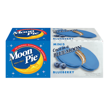 Moon Pie Mini Blueberry Flavored Marshmallow Sandwich Pies- 6 Count