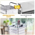 thumbnail image 6 of Drawer Rolling Storage Cart, Multipurpose Utility Cart Mobile Craft Cart w/Drawers & Wheels, Home Office School Tools Scrapbook Paper Organizer, 6 of 16