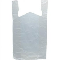 International Plastics MB-T-26HD 15 x 7 x 26 in. White HD T-shirt Bag - Case of 500