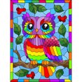 thumbnail image 2 of Cuadros Decorativos Rainbow Owl 5D DIY Diamond Painting Kits Full Round Drill Wall Decor (sz2218) Likrtyny embutido en tela, 2 of 8