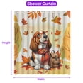 thumbnail image 5 of Welcome Fall Basset Hound Enjoys School Time Autumn Fall Leaves Shower Curtain Bassets Dog Breed Lovers Gifts Idea Waterproof Bathroom Bathtub Curtain - 02013, 5 of 5