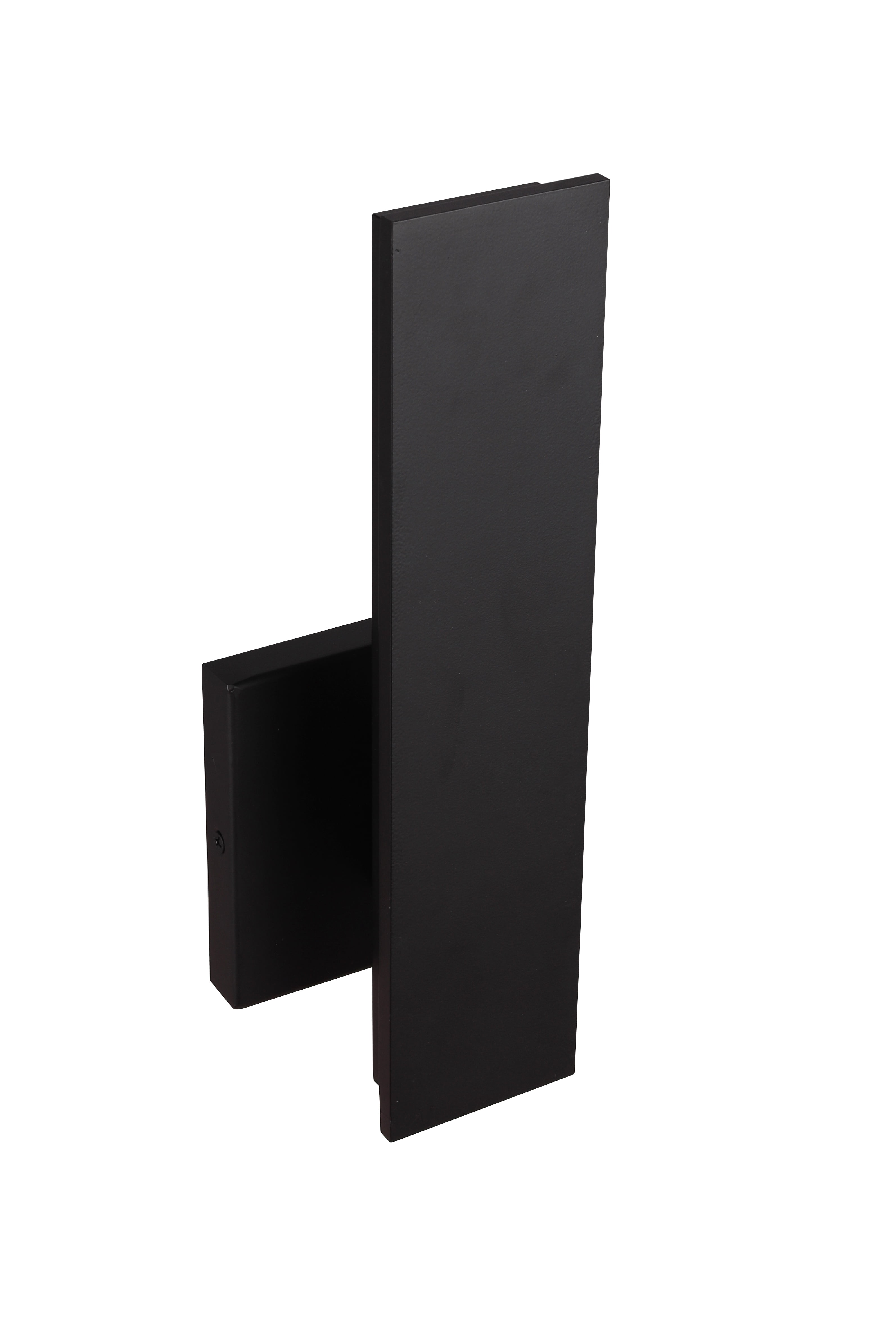 Craftmade 12 in. 1 Light Integrated LED Midnight Finish Outdoor Wall Lantern Sconce