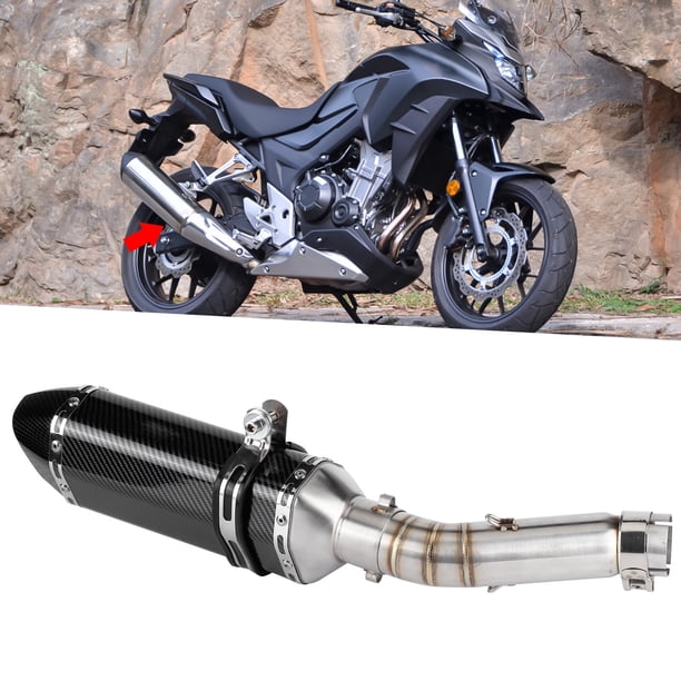 Silenciador Deslizante ANGGREK Del De Escape De La Motocicleta Con DB Killer + Tubo Medio Apto Para CBR500R CB500F CB500X 2013-2015