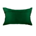thumbnail image 3 of Decorative Green Lumbar pillow&nbsp;couch, 12x22 inch (30x55 cm) Silk Pillow Case&nbsp;Cover, Throw Pillow Covers with Crystals & Peacock, Abstract Pattern Throw Pillows - Emerald Beauty, 3 of 3