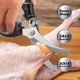 thumbnail image 3 of Poultry Shears, Heavy Duty Kitchen Shears With Anti-Slip Handle & Safety Lock, Poultry Scissors for Meat, Chicken, 3 of 5