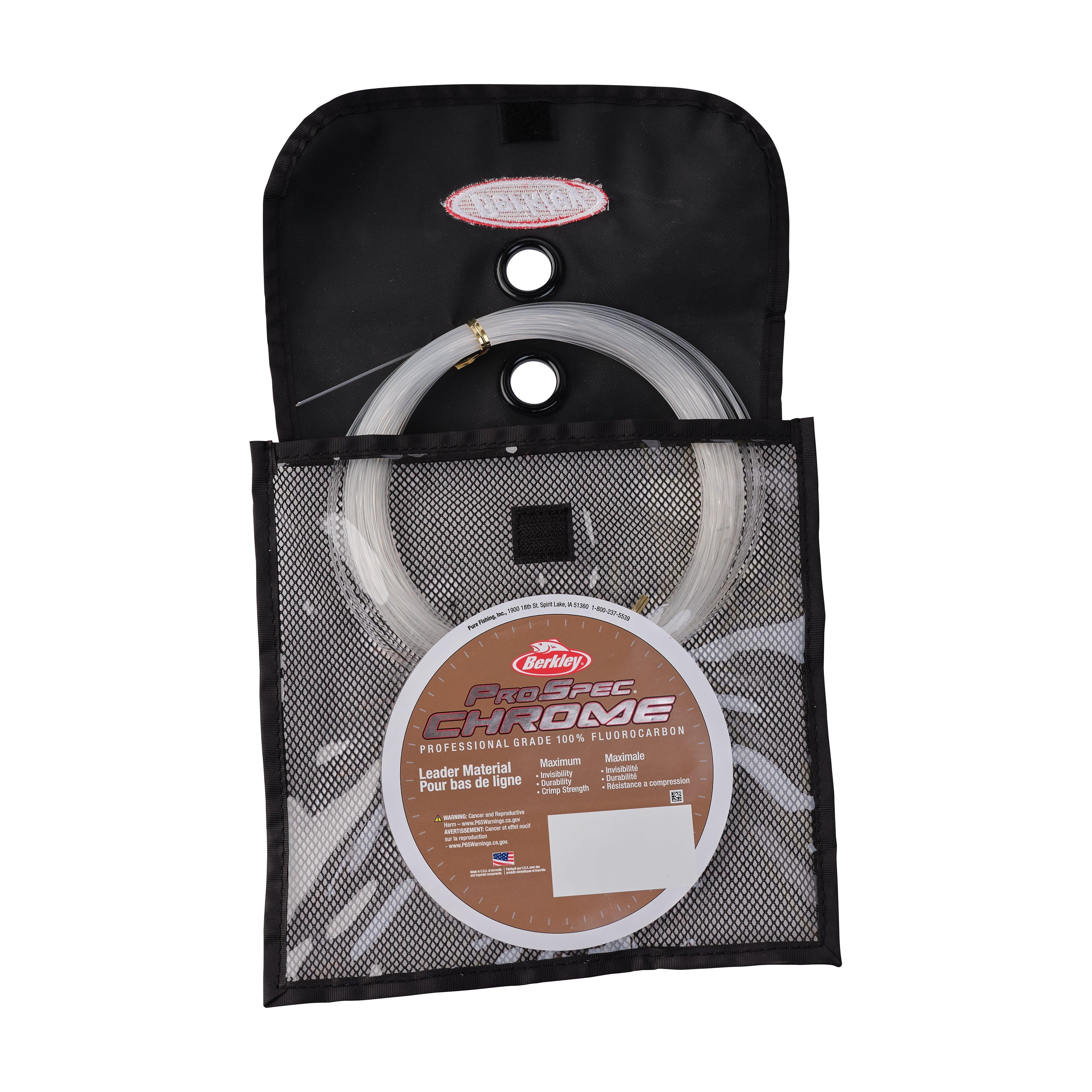 Berkley ProSpec® Chrome 100% Fluoro Leader Fishing Line, Clear, 200 lb Test Strength, 33 yd