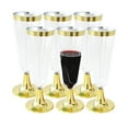 thumbnail image 1 of Tazas Copas de champán de plástico de 6 uds., vasos de plástico transparente de 5 Oz, copas de cóctel desechables para bodas, vasos para cumpleaños, aniversario de Navidad Eccomum Tazas, 1 of 7