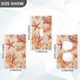 thumbnail image 7 of Yayeee Toggle Light Switch Wall Plate 1-Gang 4.5"x2.7" Home Decorative Outlet Cover, Red Starfish, 7 of 7