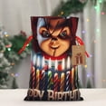 thumbnail image 4 of Yiaed Chucky Print Christmas Small Burlap Bags with Drawstring, Burlap Gift Bags Christmas Linen Treat Sacks Gift Wrapping Bags Xmas Holiday Party-Small, 4 of 7