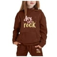 thumbnail image 3 of Byoo Big Girls Outfits Letter Print Pullover Hoodie Sweatpants Activewear Sweatsuit, 3 of 3