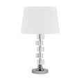 thumbnail image 2 of 20" Silver Crystal Stacked Geo Cubes Table Lamp With White Classic Empire Shade, 2 of 2
