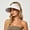 Pink, variant on Women's Wide Brim Foldable Sun Visor Hat with Adjustable Closure, Breathable UV Protection Cap for Summer Golf Beach Travel Pink