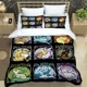 thumbnail image 2 of Funda de edredón con estampado de Pokémon de anime japonés y fundas de almohada, juego de cama con impresión digital 3D de microfibra, tamaño doble, tamaño Queen y King, 2 of 5