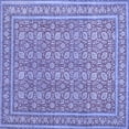 thumbnail image 1 of Ahgly Company Machine Washable Indoor Square Persian Blue Traditional Area Rugs, 5' Square, 1 of 4