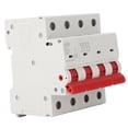 thumbnail image 1 of 4 Pole Circuit Breaker, 400V Miniature Air Switch 6kA Breaking Capacity  Insulation Contact Position Indication  For Electrical Equipment, 1 of 8