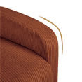 thumbnail image 6 of Renwick Corduroy Upholstered Adjustable Recliner Chair with Pocket Springs, Brick Red, 6 of 10