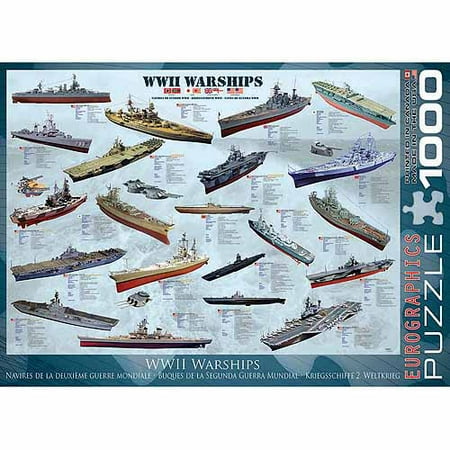 EuroGraphics WWII War Ships 1000-Piece Puzzle