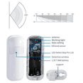 thumbnail image 4 of Wireless Motion Sensor for 433MH Home Security Alarm System Infrared PIR Motion Detector,1 * Detector 1 * Screw pack 1 * Bracket,White, 4 of 6