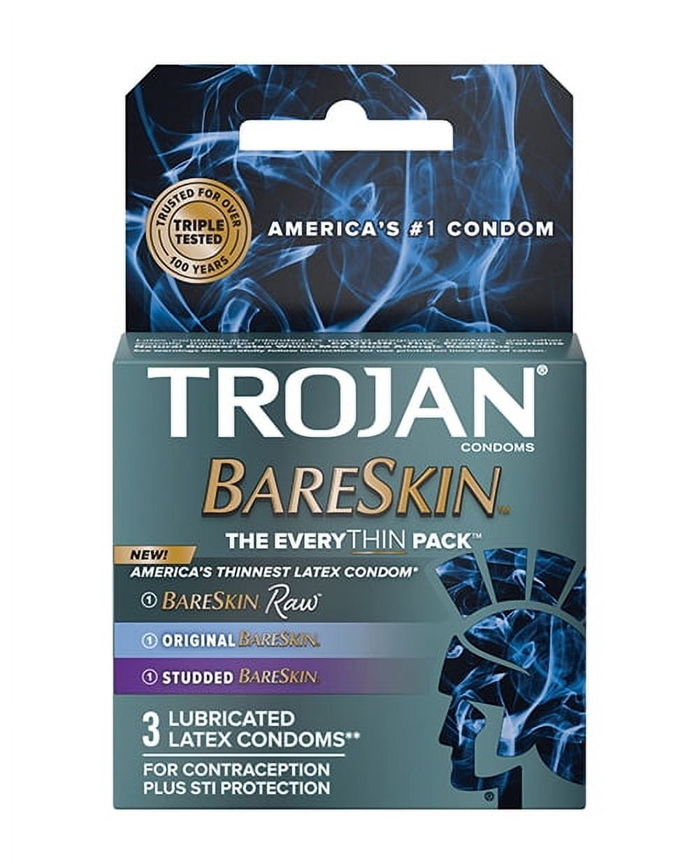 Trojan Naturalamb Natural Skin Lubricated Luxury Condoms Non-Latex, 3ct  HSA/FSA Eligible