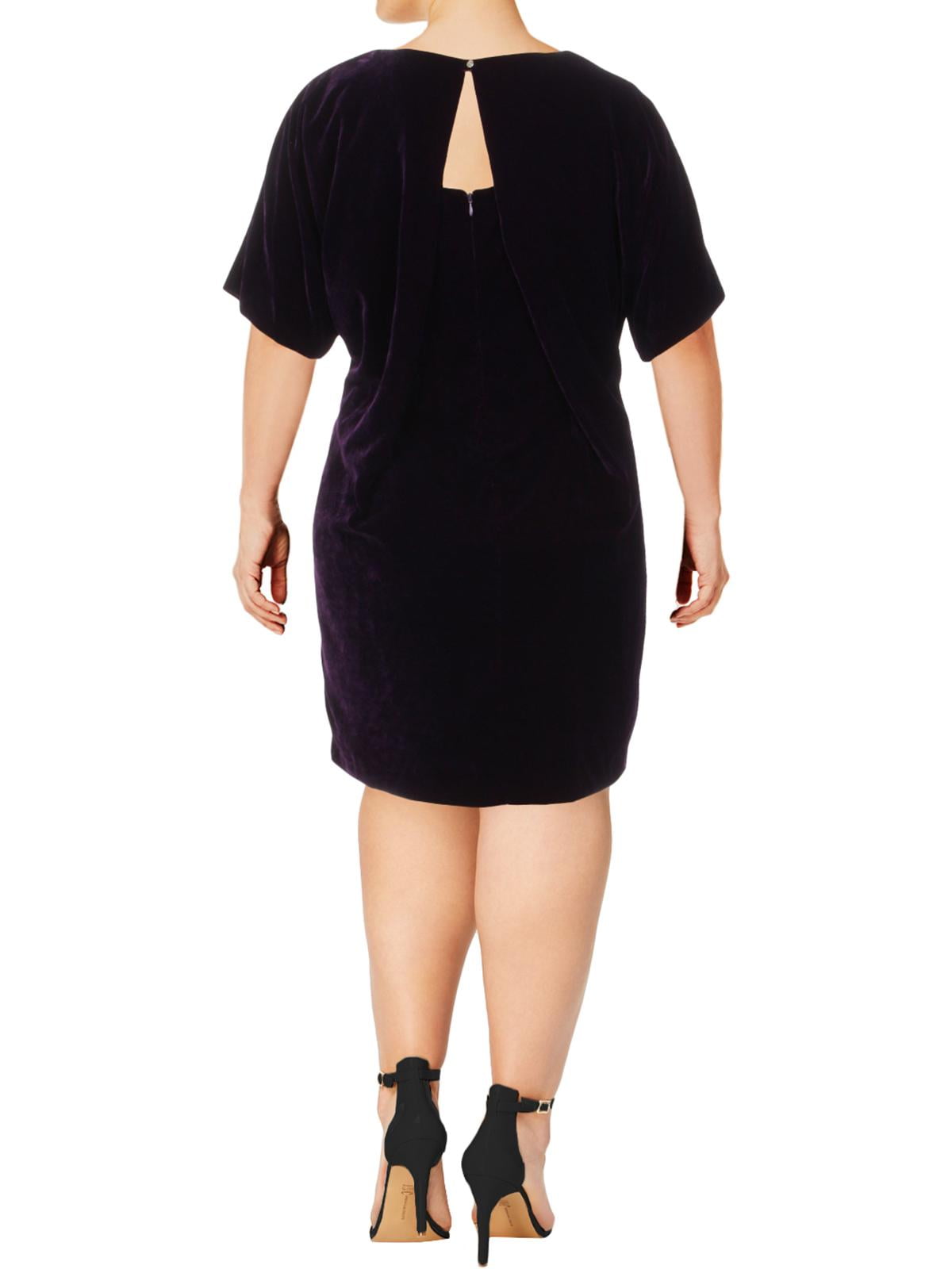 Lauren Ralph Lauren Womens Keaira Short Sleeves Casual Dress Purple 10 -  Walmart.com
