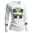 thumbnail image 4 of ClodeEU Women's St Patrick's Day Sweatshirt ,Cute Long Sleeve Pullover Top B-White,Womens Plus S, 4 of 6