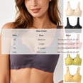 thumbnail image 3 of BaoFuBaoMei Pull on Bras for Women Plus Size Wide Strap Wireless Bra V Neck Seamless Brassiere Soft Support Breathable Bralette, 3 of 5
