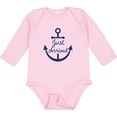 thumbnail image 3 of Inktastic Just Arrived Nautical Anchor Boys or Girls Long Sleeve Baby Bodysuit, 3 of 5