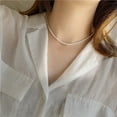 thumbnail image 4 of Collier Argenté pour Femmes Fête Banquet Mariage Randonnée Col Portable Perles Collier Os Ras du Cou Décoration Cadeau d'Anniversaire, 4 of 7
