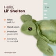 thumbnail image 3 of Bearington Lil' Shelton Sea Turtle Stuffed Animal - 7" Plush Sea Turtle Toy with Soft Green Shell and Patterned Belly - Adorable Cuddly Turtles Gift for Kids, Babies, and Ocean Lovers, 3 of 7