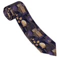 thumbnail image 5 of Men'S Tie 4.7×3.1in Is Not Easy To Deform And Fade Anti-Drift Button Design Is Easy To Take Care Of For Work Travel Daily Business Darkorchid Geometric Lines Hand-Drawn Sketch_1, 5 of 8