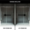 thumbnail image 5 of Vigo VG6043CHCL6074 Luca 79" High X 60" Wide Sliding Frameless Shower Door - Chrome, 5 of 5