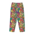thumbnail image 5 of Xecao Colorful Dinosaur Women's Straight Lounge Pajama Pants: The Epitome of Relaxed Sleepwear, 5 of 9