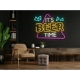 thumbnail image 4 of Glowneon It's Beer Time Neon Sign, Beer Bar Club Decor, 4 of 4