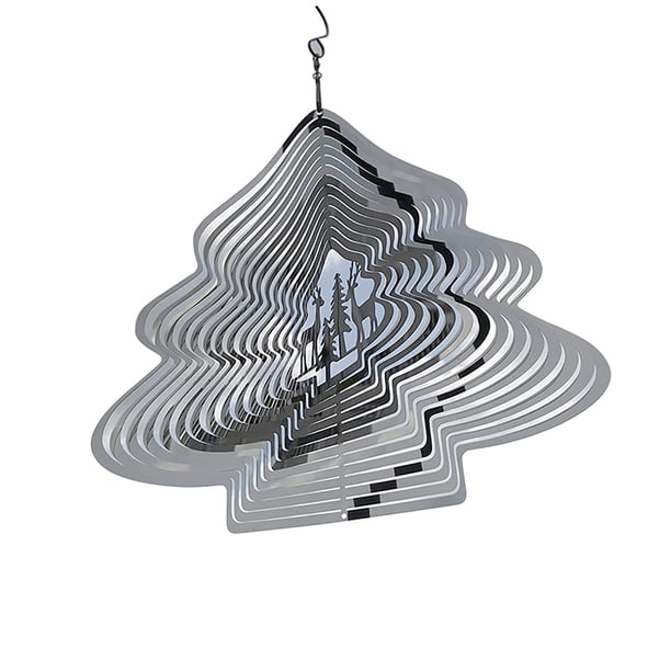 Viento De Copo De Nieve Para Árbol De Navidad, Carillón De Viento Colgante De Estilo Navideño De Metal Giratorio Para Decoración De Navidad Al Aire Libre Speravity HA041295-01
