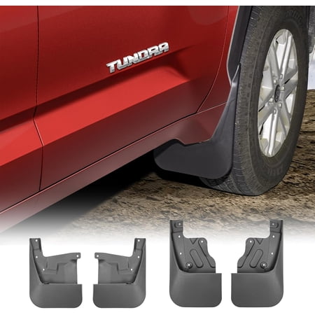 MRY Mud Flaps for Toyota Tundra 2022-2026, All Weather Guard Mud Guards Splash Front & Rear 4Pcs Set Accessories, Not Fully Compatible with Tundra SR