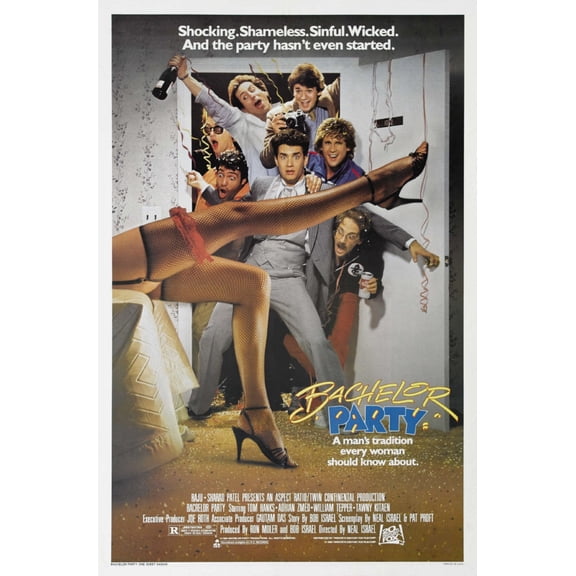 Bachelor Party Movie Poster 16x24 Unframed, Age: Adults Western Graphic