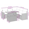 thumbnail image 2 of vidaXL Garden Sofa Set Black and cream, 2 of 5