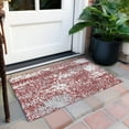 thumbnail image 6 of Addison Rugs Chantille Indoor/Outdoor Transitional Abstract Garnet Washable Rectangle Rug, 1'8" x 2'6", 6 of 6