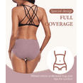 thumbnail image 6 of ANLIQI Underwear for Women Cotton Hipster Breathable Panties Ladies Full Coverage Undies 3/6 Pack(3BWC,2XL), 6 of 6