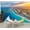 Color 3, variant on Wallpaper Cancun beach boat Peel and Stick Wall Murals 100"H x 144"W Removable PVC Wall Paper Self-Adhesive Wall Paintings Art Decor for Bedroom Living Room