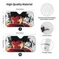 thumbnail image 2 of Hunter × Hunter Car Windshield Sun Shades, Front Windshield Sun Shade For Car Truck Suv, Foldable Sun Visor, Hardened Reflector Shield Cover, Keeps Your Vehicle Cool, 2 of 9