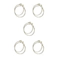 thumbnail image 2 of Sonducket 1 par de pendientes de aro grande de Color acero para mujer, regalo portátil para Amiga, decoración para mujer para fiesta de trabajo tipo25 5Conjunto, 2 of 6